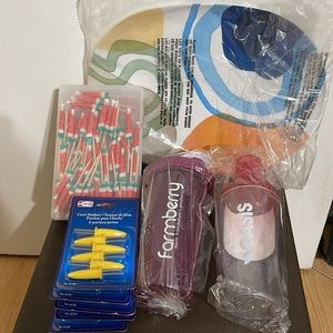 Summer Fun Bundle -Melamine platter, corn holders, drink umbrellas & bot…